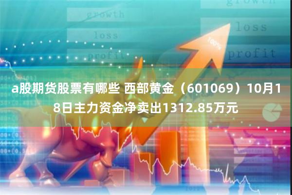 a股期货股票有哪些 西部黄金（601069）10月18日主力资金净卖出1312.85万元